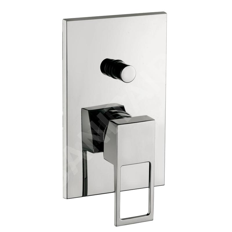 Paffoni Effe - Mitigeur de douche encastré avec inverseur et corps d’encastrement, chrome EF015CR
