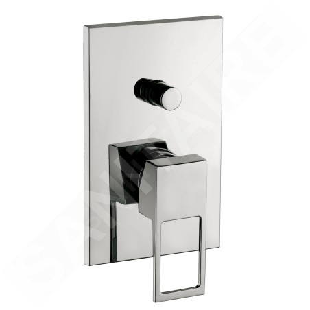 Paffoni Effe - Mitigeur de douche encastré avec inverseur et corps d’encastrement, chrome EF015CR