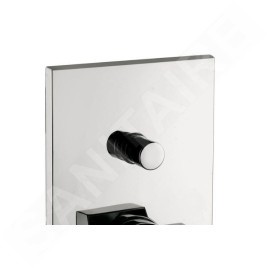 Paffoni Effe - Mitigeur de douche encastré avec inverseur et corps d’encastrement, chrome EF015CR