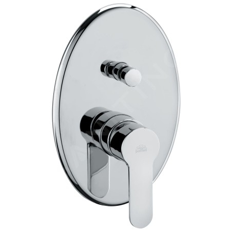 Paffoni Blu - Mitigeur de douche encastré avec inverseur et corps d’encastrement, chrome BLU015CR