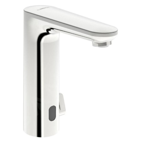 Hansa Electra - Mitigeur thermostatique électronique de lavabo, à piles, chrome 93602219