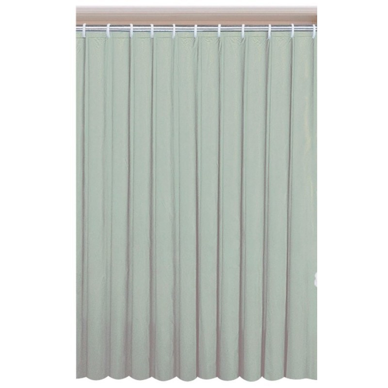 Rideau de douche 180x200cm, vinyle/vert