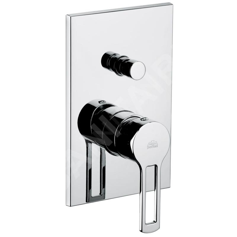 Paffoni Ringo - Robinet de douche à encastrer avec interrupteur, chrome RIN015CR