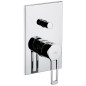 Paffoni Ringo - Robinet de douche à encastrer avec interrupteur, chrome RIN015CR
