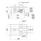 Paffoni West - Mitigeur de douche encastré avec inverseur et corps d’encastrement, chrome WS015CR