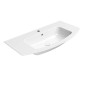 PURA Bassin en céramique mince courbé 102x52cm, blanc ExtraGlaze PURA Bassin en céramique mince courbé 102x52cm, blanc ExtraGlaze