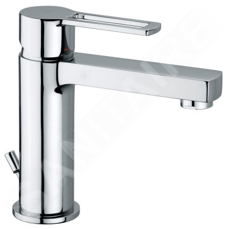 Paffoni Ringo - Mélangeur lavabo avec bec, économie d'énergie, chrome RIN075CR-ES