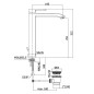 Paffoni Level - Mitigeur de lavabo avec vidage, chrome LES085CR