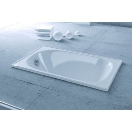 Bain émaillé 105x65cm, blanc