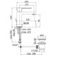 Paffoni Effe - Mitigeur de lavabo avec vidage, chrome EF075CR