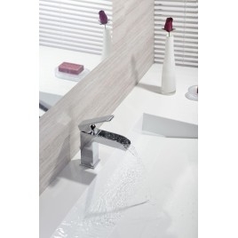 Paffoni Level - Mitigeur de lavabo avec vidage, chrome LES065CR