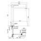 Paffoni Elle - Mitigeur de lavabo Tall avec vidage, chrome EL085CR