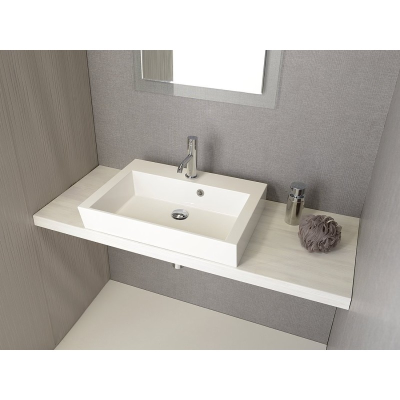 AVICE MDF Washbasin Countertop 60x50cm, chêne ancien