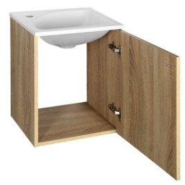 ZOJA/KERAMIA FRESH Unité de vanité 40x50x32cm, placage de chêne