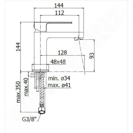 Paffoni Effe - Mitigeur de lavabo, chrome EF071CR