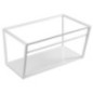 Console SKA sous lavabo 750x400x460mm, blanc mat, avec MDF blanc Shelf Console SKA sous lavabo 750x400x460mm, blanc mat, avec MDF blanc Shelf