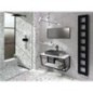 Console SKA sous lavabo 750x400x460mm, blanc mat, avec MDF blanc Shelf Console SKA sous lavabo 750x400x460mm, blanc mat, avec MDF blanc Shelf