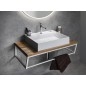 Console SKA sous lavabo 900x200x460mm, tapis blanc