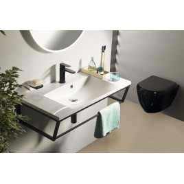 Console SKA sous lavabo 900x200x460mm, tapis blanc