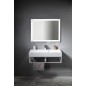Console SKA sous lavabo 900x200x460mm, tapis blanc