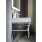 Console SKA sous lavabo 900x200x460mm, tapis blanc