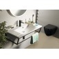 Console SKA sous lavabo 900x200x460mm, tapis blanc
