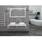 Console SKA sous lavabo 1200x200x460mm, tapis blanc