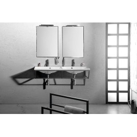 Console SKA sous lavabo 1200x200x460mm, tapis blanc