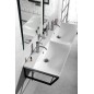 Console SKA sous lavabo 1200x200x460mm, tapis blanc