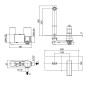 Paffoni Effe - Mitigeur de lavabo encastré avec corps d’encastrement, chrome EF106CR