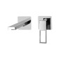 Paffoni Effe - Mitigeur de lavabo encastré avec corps d’encastrement, installation 2 trous, chrome EF106CR70