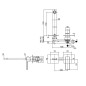 Paffoni Effe - Mitigeur de lavabo encastré avec corps d’encastrement, chrome EF104CR70