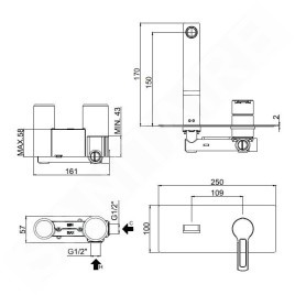 Paffoni Ringo - Mitigeur de lavabo, chrome RIN104CR