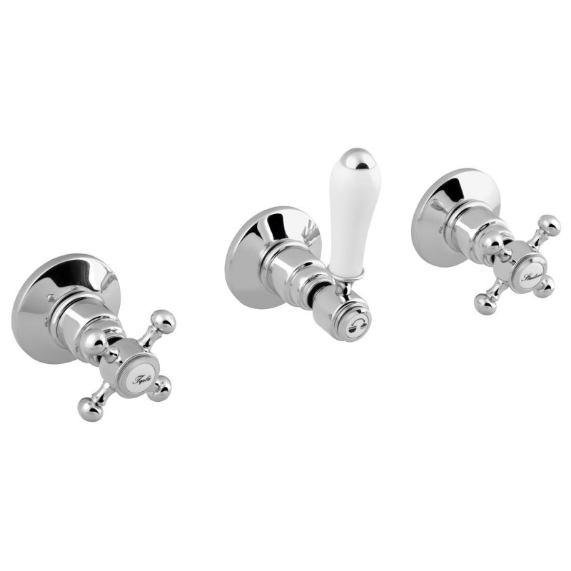 ANTEA Robinet de mélangeur de douche en béton, 2 voies, chrome