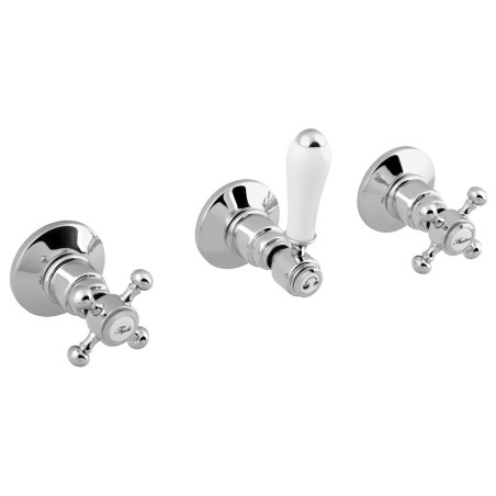 ANTEA Robinet de mélangeur de douche en béton, 2 voies, chrome