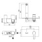 Paffoni West - Mitigeur de lavabo encastré avec corps d’encastrement, chrome WS105CR