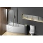 TIGRA Baignoire asymétrique 150x75x46cm, Jambes de soutien inclus, gauche/blanc TIGRA Baignoire asymétrique 150x75x46cm, Jambes de soutien inclus, gauche/blanc
