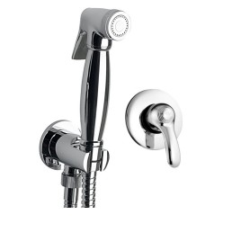 Unterputz-Armatur mit WC-Handbrause Retro, Chrom