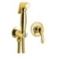 Unterputz-Armatur mit WC-Handbrause Retro, Gold