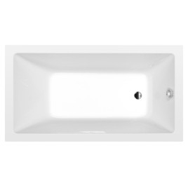 NOEMI Bain rectangulaire 150x80x39cm, Blanc