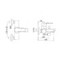 Paffoni Blu - Mitigeur de baignoire avec accessoires, chrome BLU023CR Paffoni Blu - Mitigeur de baignoire avec accessoires, chrome BLU023CR