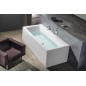 KVADRA Bain rectangulaire avec support. Cadre 170x80x47cm, Blanc KVADRA Bain rectangulaire avec support. Cadre 170x80x47cm, Blanc