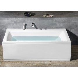 KVADRA Bain rectangulaire avec support. Cadre 170x80x47cm, Blanc