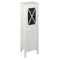 CROSS Unité de rangement avec Panier de blanchisserie 49x170x39cm, blanc gauche/ancien