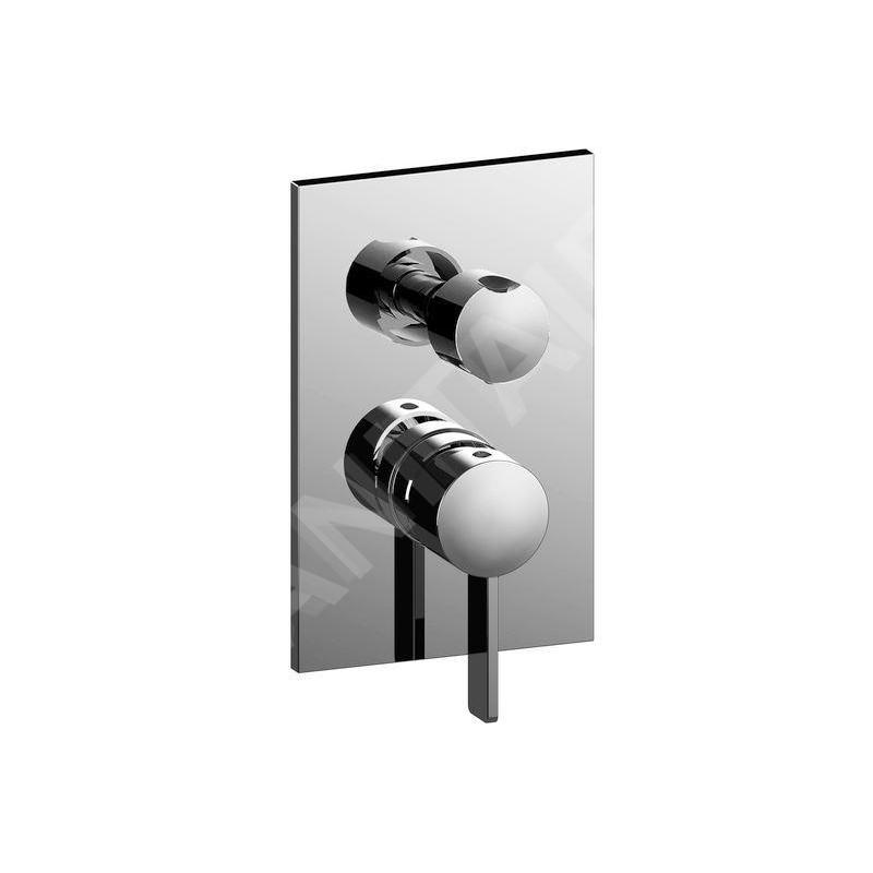 Paffoni Rock - Mitigeur de douche encastré avec inverseur, 3 sorties, chrome RO019CR Paffoni Rock - Mitigeur de douche encastré avec inverseur, 3 sorties, chrome RO019CR