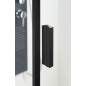 ZOOM BLACK Quadrant Shower Enclosure 900x900mm, verre clair, droite