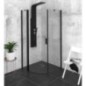 ZOOM BLACK Quadrant Vitrine 900x900mm, verre clair, gauche ZOOM BLACK Quadrant Vitrine 900x900mm, verre clair, gauche