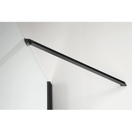 ZOOM BLACK Quadrant Vitrine 900x900mm, verre clair, gauche