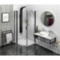 ZOOM BLACK Quadrant Vitrine 900x900mm, verre clair, gauche ZOOM BLACK Quadrant Vitrine 900x900mm, verre clair, gauche