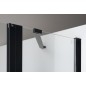 ZOOM BLACK Porte de douche 1400mm, verre clair ZOOM BLACK Porte de douche 1400mm, verre clair